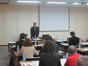 (古林董事長による講演) 