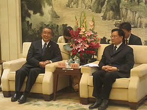王国生湖北省長との会談 